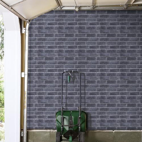 COMSTICKC 3D Faux Brick Wall Panels Peel and Stick, 10 Pcs 11.8" x 11.8" - color: Gray-1