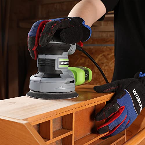 WORKPRO 5-Inch Random Orbit Sander Variable Speed with Dust Bag - size: Random Orbit Sander