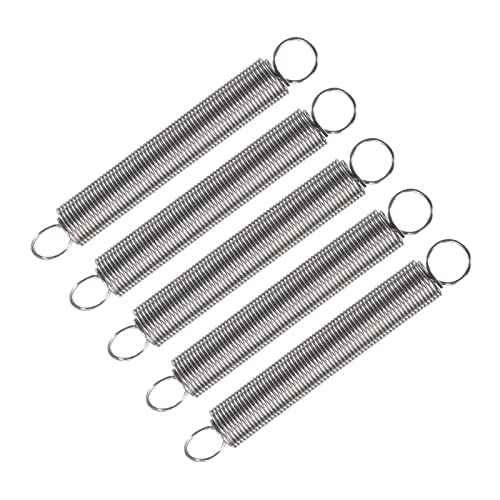 METALLIXITY Extension Spring (1x12x90mm/0.04"x0.48"x3.55") 5Pcs - size: 0.04"x0.48"x3.55"