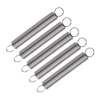 METALLIXITY Extension Spring (1x12x90mm/0.04"x0.48"x3.55") 5Pcs - size: 0.04"x0.48"x3.55"