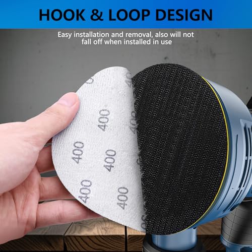 VIBRATITE 24PCS 6 Inch Hook & Loop Sanding Discs, 400-1200 Grit Sanding Pad - size: 6 Inch (400-1200 Grit)