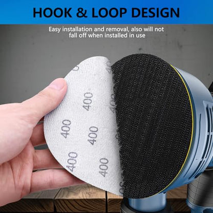 VIBRATITE 24PCS 6 Inch Hook & Loop Sanding Discs, 400-1200 Grit Sanding Pad - size: 6 Inch (400-1200 Grit)