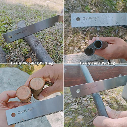 Small Hand Saw, Japanese Woodworking Flush Cut with Wooden Handle,Flexible Blade,17TPI Pull Saw Tool for Carpentry, DIY Projects,Precision Cutting for Hardwood & Softwood