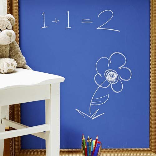 Chalkboard Blackboard Paint - Matte Finish [Blue] - (8.5oz Cover 32 sf) - color: Blue, style: 8.5oz Metal Can
