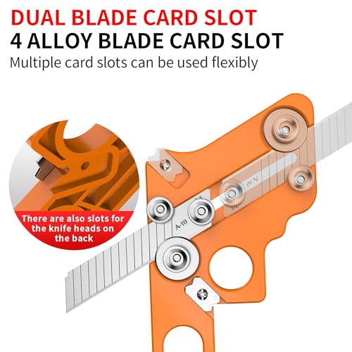IZIO Edge Banding Trimmer, Veneer Edge Cutter Tool with 10Pcs Blade and 4Pcs Circular Edge scraper, Woodworking Hand Trimming Tool for Wood Edge Banding.veneer edge trimmer，edge banding trimmer tool