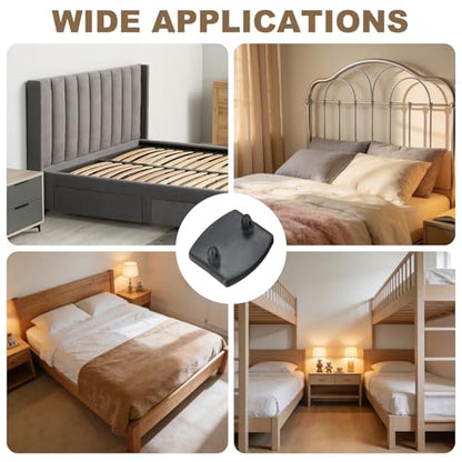 uxcell 12Pcs 50mmx9mm Plastic Bed Slat Center Caps Bed Slat Cover Gray - color: Grey, size: 50mm x 9mm