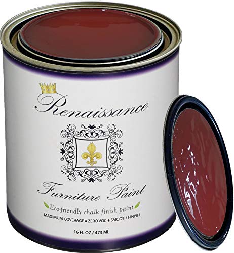Retique It Chalk Furniture Paint by Renaissance DIY, 16 Fl Oz (Pack of 1), 58 Venetian Red, 16 Ounce - color: 58 Venetian Red, size: 16 Fl Oz (Pack of 1)