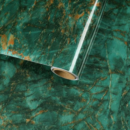 Emerald Green Marble Contact Paper Marble Wallpaper Vinyl Wrap