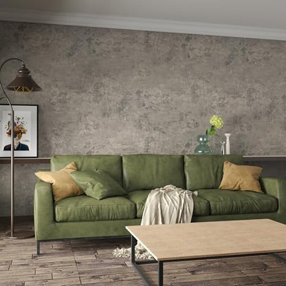 3yecao Grey Concrete Wallpaper Peel and Stick Gray Concrete Contact Paper - size: 16" x 354"