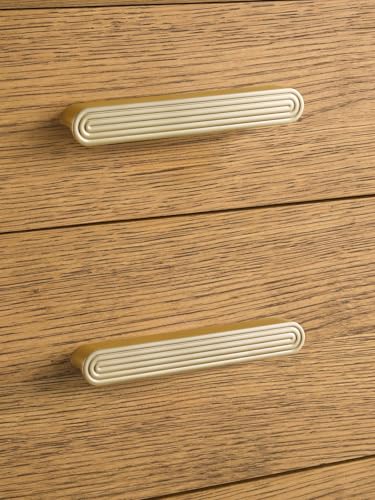 Cabinet Pulls Gold 6.3" Hole Center 5 Pack - color: Brushed Gold, size: 6-5/16"(160mm) Hole Center