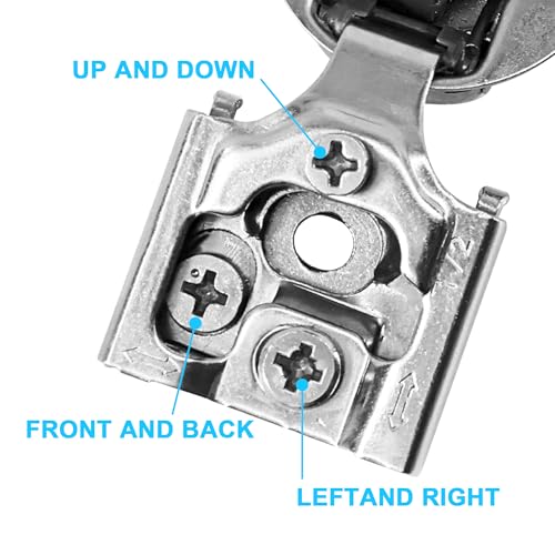 1/2 Inch Overlay Soft Close Cabinet Hinges, 30 Pack Slow Soft Close Hinges for Kitchen Cabinets Satin Nickel Hidden Self Closing Kitchen Cabinet Hinges for Cupboard - size: 1/2 inch Overlay