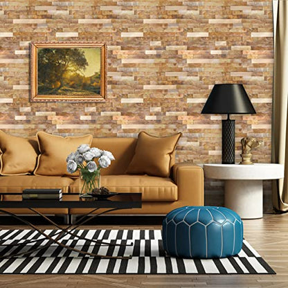 Yipscazo 2026 New Upgrade Peel and Stick Backsplash, Stick on Backsplash Tiles for Kitchen, Bathroom, Fireplace(5 Sheets, Copper) - color: Copper