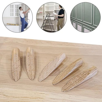 50Pcs 9.5mm Oak Wood Plugs - Solid Wood Pocket Hole Plugs Pine Stoppers for Woodworking, Dowel Caps with Smooth Finish