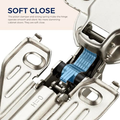 Ravinte Full Overlay Cabinet Door Hinges,105 Degree,60 Packs 30 Pair