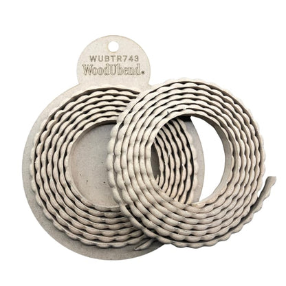 WoodUBend Pack of Two Modern Bead Trims TR743-215x1x0.5cm - Heat Bendable & Flexible Wood Trims - DIY Craft, Furniture & Home Decor - Easy to Apply & Paint - Versatile & Reusable - size: TR743WUB