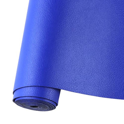 Leather and Imitation Leather,Vinyl Faux Leather Sheets - color: Royal Blue, size: 1 Yard