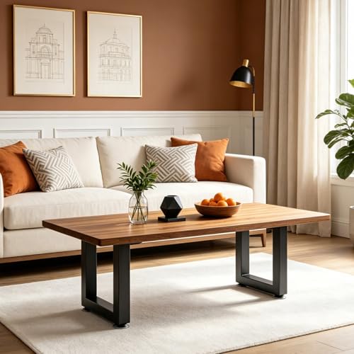 16" Metal Bench Legs Coffee Table Legs,16x11.8 Inch,Set of 2 - size: 16 '' U Shape