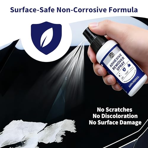 Breliter Adhesive Remover Spray - Water-Based Glue & Sticker Remover for Labels, Tape Residue, Grease, Gum, Decals, Wax, Safe for Glass, Metal, Ceramic Tile Surfaces, Neutral PH (2 Pack) - color: 2 Pack