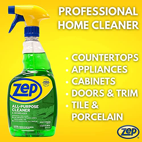 Zep All-Purpose Cleaner & Degreaser – Multi Use Multi Surface Solution – 32 oz- 12 Pack - size: 32 Fl Oz (Pack of 12)
