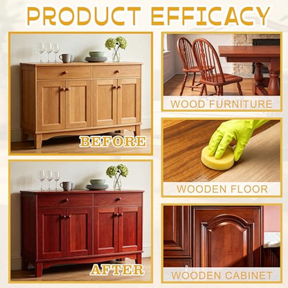 Beeswax Wood Polish Spray,Beeswax Floor Spray,Beeswaxs Floor Polish,Beeswaxs Floor Restorer,Multi-Purpose Furniture Polish,Wood Cleaner Repairing and Care,Restores Shine & Removes Scratches(355ml)