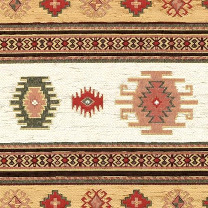 Kilim Pattern Upholstery Fabric Kilim Bohemian Boho Tapestry Tribal Southwestern Turkish Moroccan Mexican Ethnic Fabric by The Yard (2 Yards (55" x 72")) - size: 2 Yards (55" x 72")