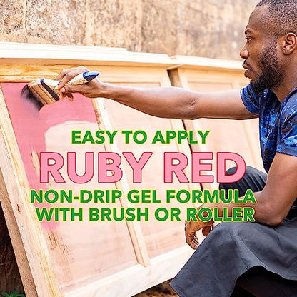 Watch Dog All Purpose Citrus Paint Remover - Ruby Red Color, Citrus Scent - Removes Multiple Layers of Paint (Latex, Oil, Acrylic, Water-Based), Varnish, & Coatings - Do It Yourself Friendly - 32oz