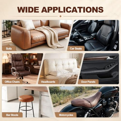 ONine Leather Repair Tape,Self Adhesive Leather Repair Patch,Leather Patches for Furniture,Sofa,Car Seats,Office Chair. Vinyl Repair Kit 3x60in (Black) - color: Black, size: 3 x 60 inches