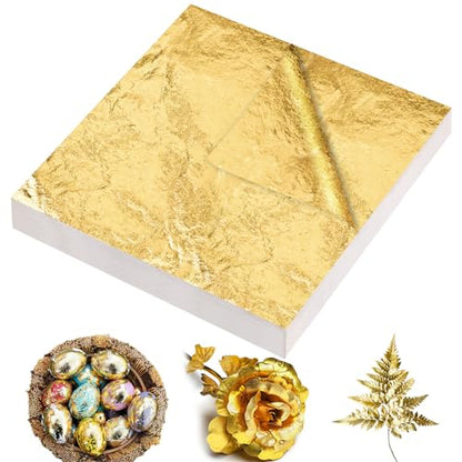 Gold Leaf Sheets, 200/400 Pcs Available, Gold Foil Sheets