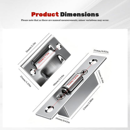 Roller Catch, Cabinet Door Buffer Closing Accessories,Silver - color: Silver