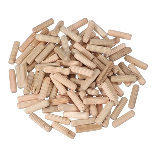 MECCANIXITY Wooden Dowel Pins 5/16" x 1-3/16" (8mm x 30mm) Straight Dowel Rods Wood Fluted Dowels Rods for Crafts Furniture DIY Hardwood Count 120 - size: 5/16" x 1-3/16"