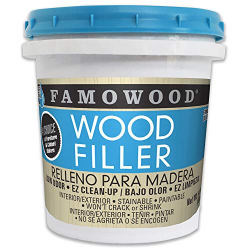 FamoWood 40022126 Latex Wood Filler - Pint, Natural, 24 oz. - size: Pack of 1