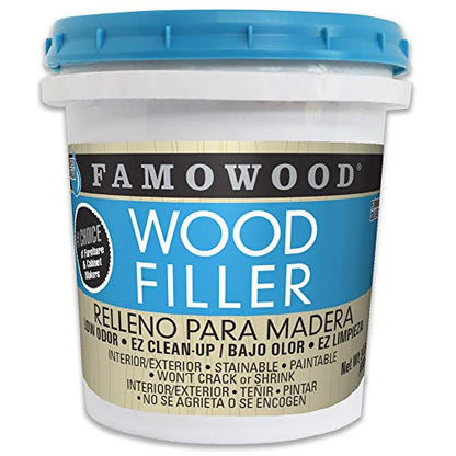 FamoWood 40022126 Latex Wood Filler - Pint, Natural, 24 oz. - size: Pack of 1