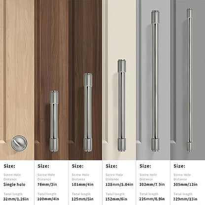 10 Pack 3 Inch Brushed Satin Nickel Pulls - Cabinet Handles and Drawer Pulls - color: Brushed Nickel, size: 3"(76mm) hole center