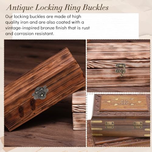 Hinges for Wooden Box, 18 Sets Retro Jewelry Box Hinges