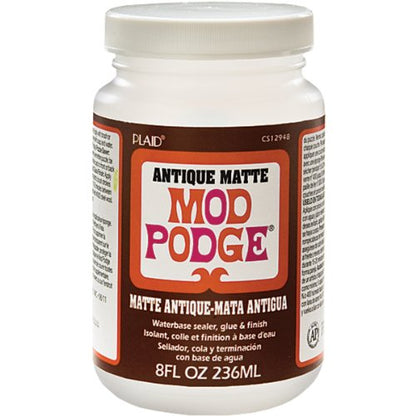 Mod Podge Waterbase Sealer, Glue and Finish (8-Ounce), CS12948 Antique Matte - style: Antique Matte