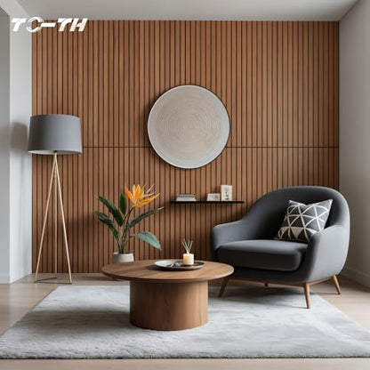TO-TH Acoustic Wall Panels Wood-Look Sound Dampening Panel 4 Pack, Cherry - color: Cherry, size: 4 pcs - 47.2'' * 23.6''