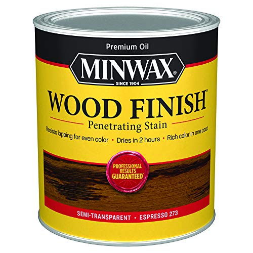 Minwax 1 qt Minwax 70050 Espresso Wood Finish Oil-Based Wood Stain - color: Espresso, size: 0.25 Gallon