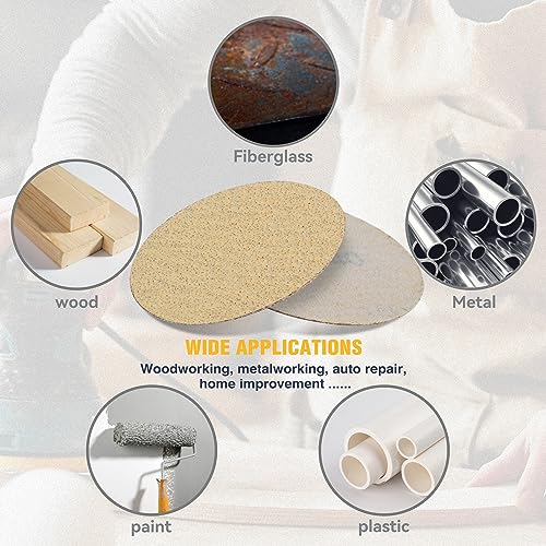 S SATC 50PCS 3 Inch Hook and Loop Sanding Discs Orbital Sander Sandpaper for Orbital Sander Include 40/60/80/120/220/320/400/600/800/1000 Grits Sanding Discs for Woodworking Automotive Metal - style: (40-1000)Grit 50 pack