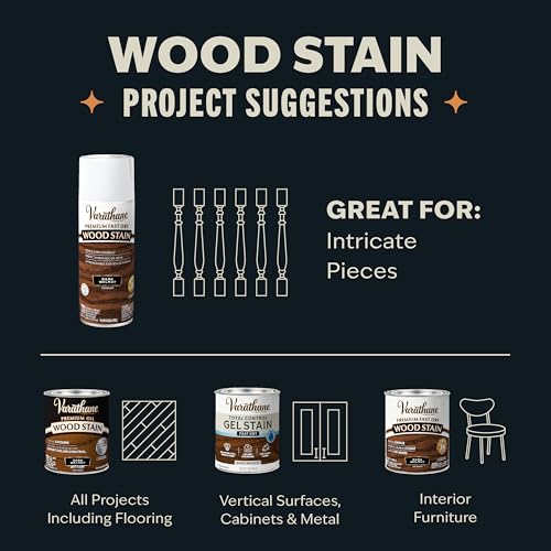 Varathane Premium Fast Dry Jet Black Wood Stain Spray - color: Jet Black, size: 10.25 Ounce (Pack of 1)