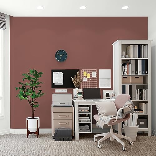 Glidden Total Interior Wall Paint & Primer All-in-One, Raspberry Truffle/Red, Flat, 1 Gallon - color: Raspberry Truffle