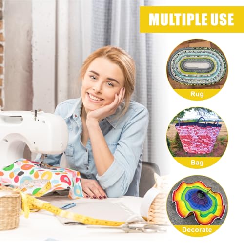 2 Rolls Jelly Roll Batting Strips for Rugs 2 1/4 inch Cotton Quilt Batting - color: White-2roll