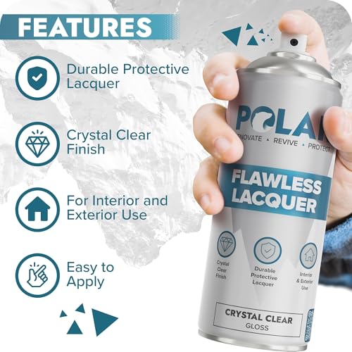Polar Clear Gloss Flawless Lacquer Spray - 4 x 13.5 Fl Oz - color: Clear Gloss, size: 13.5 Fl Oz (Pack of 4)