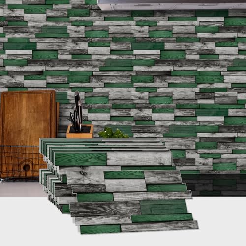 24pcs Peel and Stick Backsplash Tile Wall Stickers 9.68x4.72 inch - color: Hzw-xy-htp-106