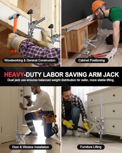 Kolvoii Labor Saving Arm Jack 2 Pack, 10 in Lift Range, Hand Lifting Jack - size: Large