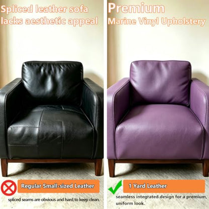 CDY Marine Vinyl Upholstery Fabric: 54"x36" Soft Grain Faux Leather Durable - color: Purple, size: 1 Yard（54"x36")