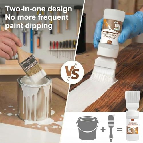 White Touch-Up Paint for wood, Doors, Cabinets & Furniture 2-Pack - color: White + White