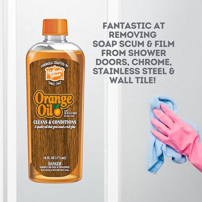 Holloway House Orange Oil Cleaner 16oz-6 Pk, Cleans & Conditions - size: 16 Fl Oz (Pack of 6)