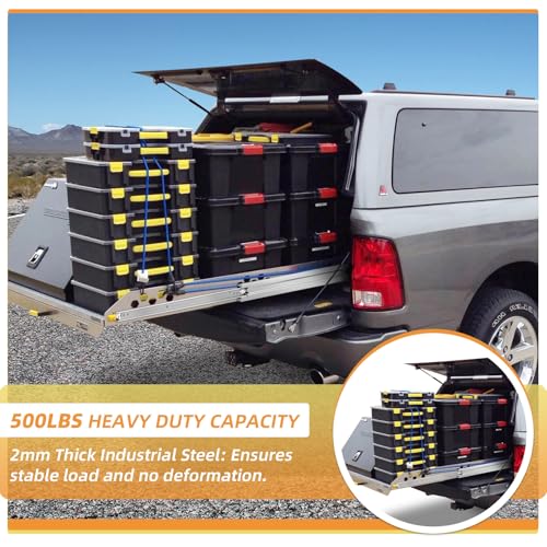 with Lock Heavy Duty Drawer Slides 12 14 16 18 20 22 24 26 28 30 32 34 36 40 44 48 52 56 60 Inch 500 Lbs Side Mount Full Extension Ball Bearing Rails Rail Tool Box Runner-W:76mm, 16 Inch - size: 16 Inch, style: Load:500 lb (With lock) -W:76mm