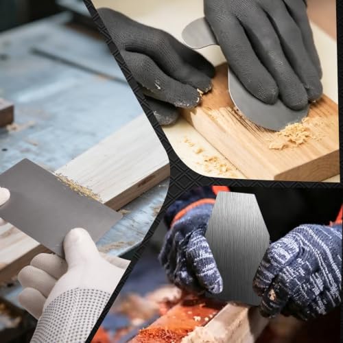 Cabinet Scraper Burnisher Card Scraper Burnisher and 7 Pcs Cabinet Set for Woodworking Card Woodworking Burnishing Tool for Woodworking，Tool for Precision and Fine Finishes