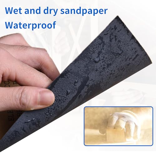 Sandpaper 180 Grit 25 Sheets, Wet Dry Sand Paper 9 x 3.6 Inch - style: 180 Grits
